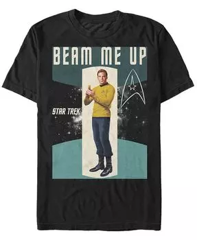 Мужская футболка Star Trek The Original Series Beam Me Up с короткими рукавами Fifth Sun, черный