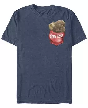 Мужская футболка Star Trek The Original Series с короткими рукавами и карманами Tribbles Fifth Sun, синий