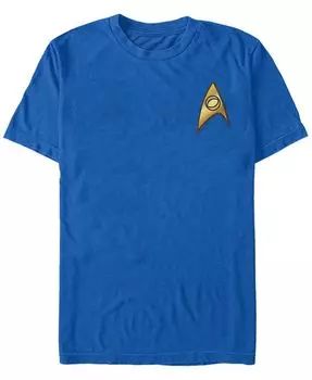 Мужская футболка Star Trek The Original Series Science Starfleet Insignia с короткими рукавами Fifth Sun, синий