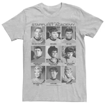 Мужская футболка Star Trek The Original Series Starfleet Class Licensed Character, цвет Athletic Heather