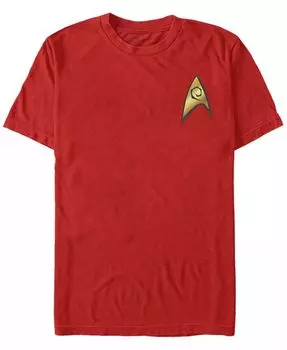 Мужская футболка Star Trek The Original Series Engineer Starfleet Insignia с коротким рукавом Fifth Sun, красный