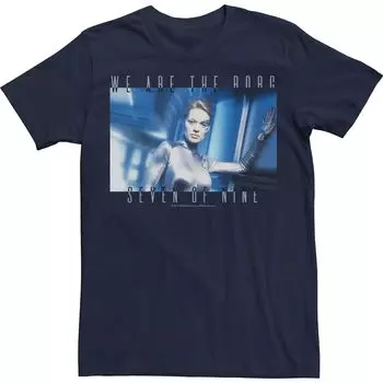 Мужская футболка Star Trek: Voyager We Are The Borg Seven Of Nine Licensed Character