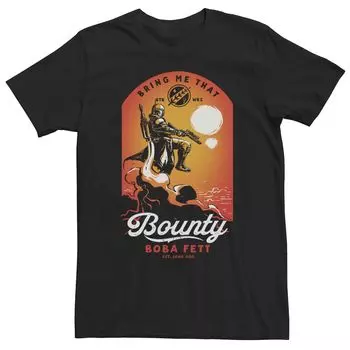 Мужская футболка Star Wars Boba Fett Bring Me That Bounty Sunset Licensed Character