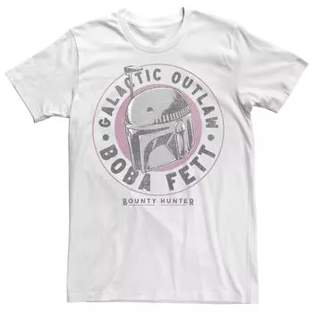 Мужская футболка Star Wars Boba Fett Galactic Outlaw Bounty Hunter Licensed Character