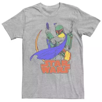 Мужская футболка Star Wars Boba Fett Pop Color Jet Pack с логотипом Star Wars Licensed Character