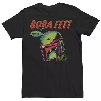 Мужская футболка Star Wars Boba Fett Rainboba Head Shot Licensed Character