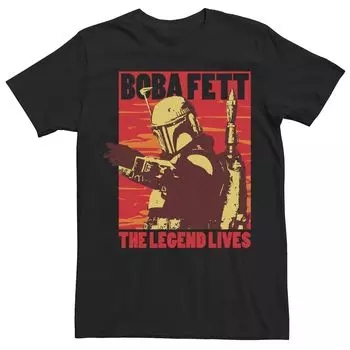 Мужская футболка Star Wars Boba Fett The Legend Lives Boba Licensed Character
