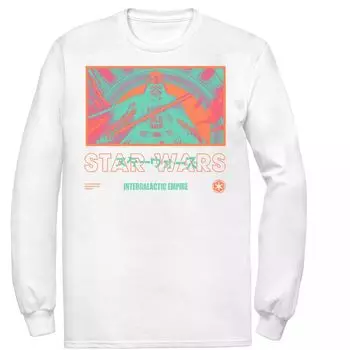 Мужская футболка Star Wars Bright Baddies Vader Licensed Character, белый