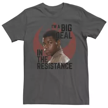 Мужская футболка Star Wars Finn I’m Big Deal In The Resistance Licensed Character