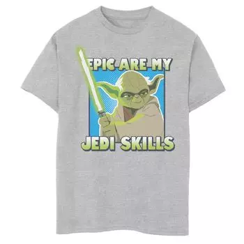Мужская футболка Star Wars Galaxy Of Adventures Yoda Epic Skills B1 Licensed Character