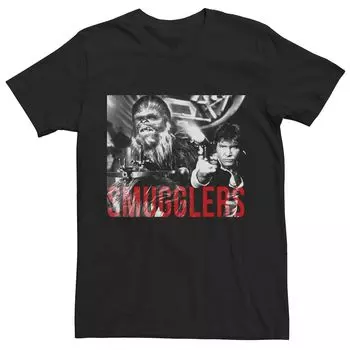 Мужская футболка Star Wars Han And Chewy Smugglers Licensed Character