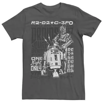 Мужская футболка Star Wars R2-D2 и C-3PO «Дроиды, которых вы ищете» Licensed Character