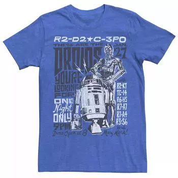 Мужская футболка Star Wars R2-D2 и C-3PO «Дроиды, которых вы ищете» Licensed Character