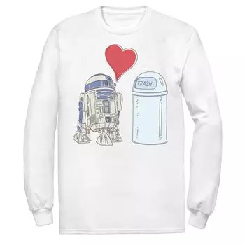 Мужская футболка Star Wars R2-D2 Loves Trash Can Licensed Character