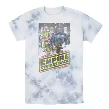 Мужская футболка Star Wars с логотипом "Империя наносит ответный удар" Licensed Character, цвет white blue
