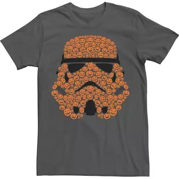 Мужская футболка Star Wars Storm Trooper Jockolanterns на Хэллоуин Licensed Character, цвет Charcoal