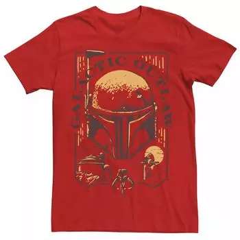 Мужская футболка Star Wars The Book Of Boba Fett Galactic Outlaw Licensed Character