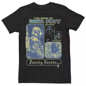 Мужская футболка Star Wars The Book Of Boba Fett синего цвета со вставками Licensed Character
