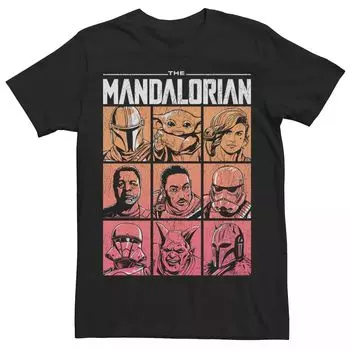 Мужская футболка Star Wars The Mandalorian All Star Cast Licensed Character