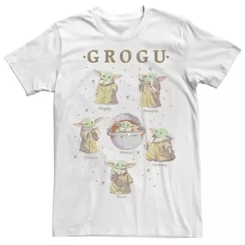 Мужская футболка Star Wars: The Mandalorian Grogu Moods R16 Licensed Character