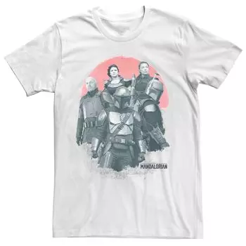 Мужская футболка Star Wars: The Mandalorian Group Shot Red Sun R15