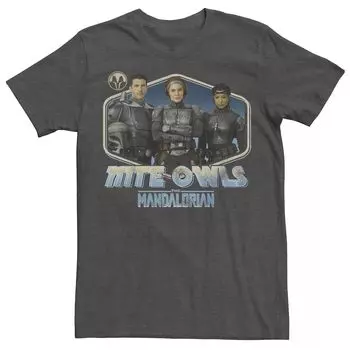 Мужская футболка Star Wars The Mandalorian Nite Owls Mando Licensed Character