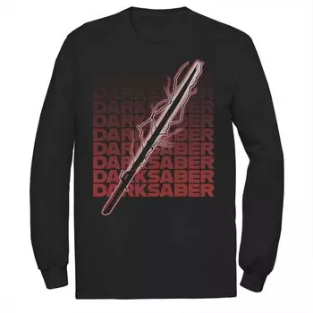 Мужская футболка Star Wars The Mandalorian The Darksaber Word Stack Licensed Character