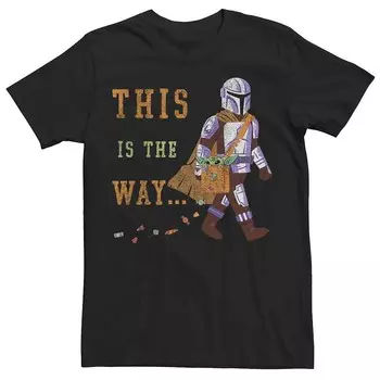 Мужская футболка Star Wars The Mandalorian This Is The Way Trick or Treat Licensed Character, черный