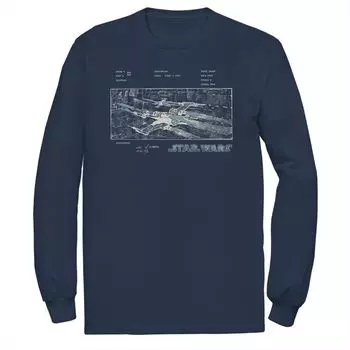 Мужская футболка Star Wars X-Wing Concept Panel Licensed Character