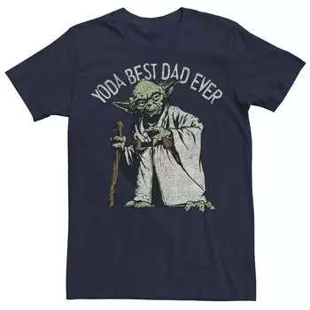 Мужская футболка Star Wars Yoda Best Dad Ever Licensed Character