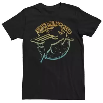 Мужская футболка Steve Miller Band Pegasus Space View Licensed Character, черный