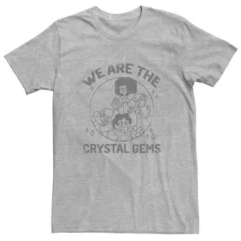 Мужская футболка Steven Universe We Are The Crystal Gems с портретом и контуром Licensed Character