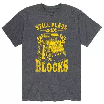 Мужская футболка Still Plays With Blocks Licensed Character