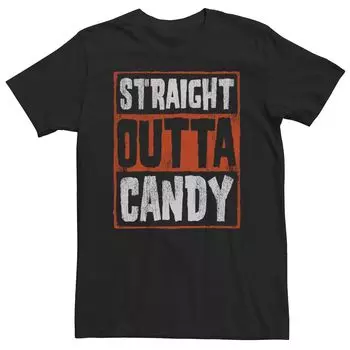 Мужская футболка Straight Outta Candy Word Stack на Хэллоуин Licensed Character