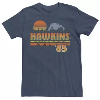 Мужская футболка "Stranger Things" Hawkins Strange Things 85 в стиле ретро Licensed Character