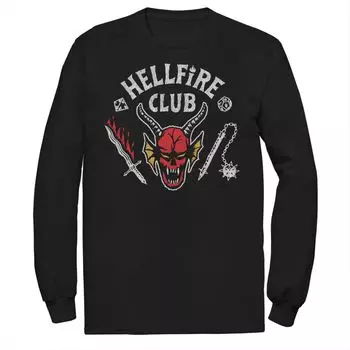 Мужская футболка Stranger Things Hellfire Club с гербом Licensed Character