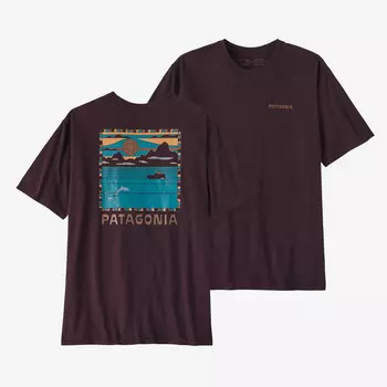 Мужская футболка Summit Swell из органического материала Patagonia, цвет Obsidian Plum