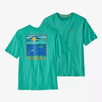 Мужская футболка Summit Swell из органического материала Patagonia, цвет Fresh Teal