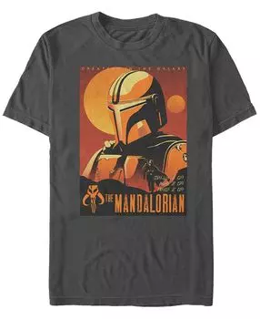 Мужская футболка sunset mandalorian с круглым вырезом и короткими рукавами Fifth Sun, мульти