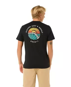 Мужская футболка Sunsets Destination Rip Curl, черный
