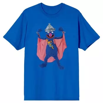 Мужская футболка Super Grover «Улица Сезам» Licensed Character, синий
