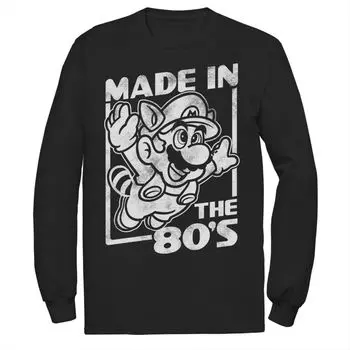 Мужская футболка Super Mario Tanooki Mario Made In The 80-х Licensed Character