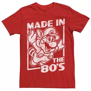 Мужская футболка Super Mario Tanooki Mario Made In The 80-х Licensed Character