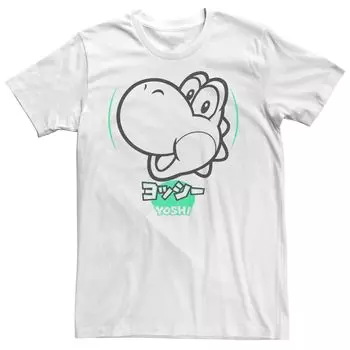 Мужская футболка Super Mario Yoshi Licensed Character