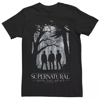 Мужская футболка Supernatural Join The Hunt Licensed Character, черный