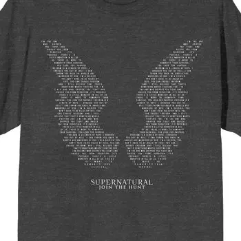 Мужская футболка Supernatural Wings Licensed Character