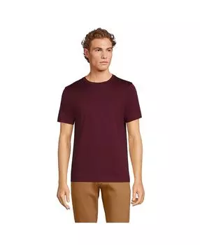 Мужская футболка Supima с короткими рукавами Lands' End