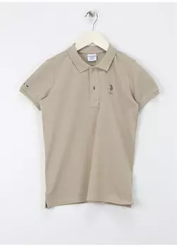 Мужская футболка светло-хаки TP01IY024 U.S. Polo Assn., светлый хаки
