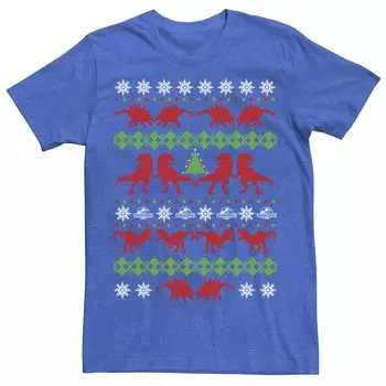 Мужская футболка-свитер Jurassic World Dino Ugly Holiday Licensed Character