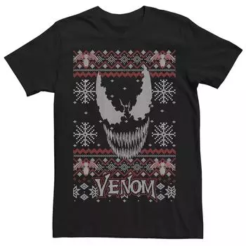 Мужская футболка-свитер Marvel Venom Grin Ugly Christmas Licensed Character